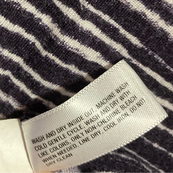 GAP M Boatneck Tee distressed stripe stretchy 8644 - Picture 4 of 6